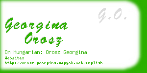 georgina orosz business card